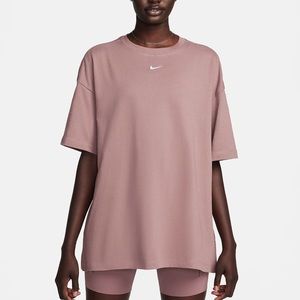 Nike Sportswear Essential Women's Oversized T-Shirt Diffused Taupe Size L